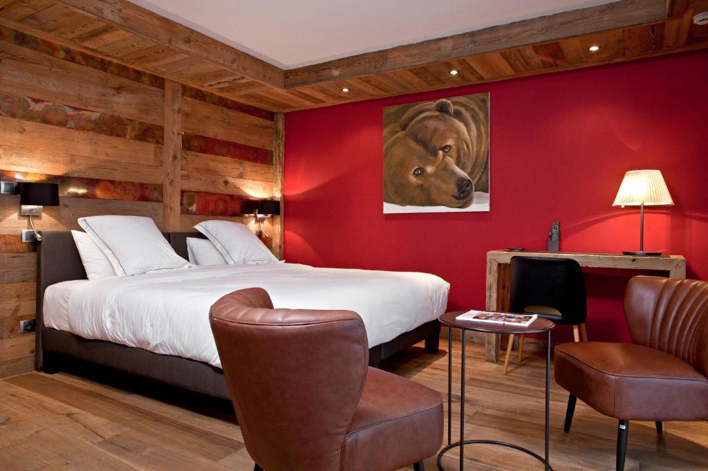 Chalet-Hotel La Marmotte, La Tapiaz & Spa, The Originals Relais Ле-Гет Номер фото